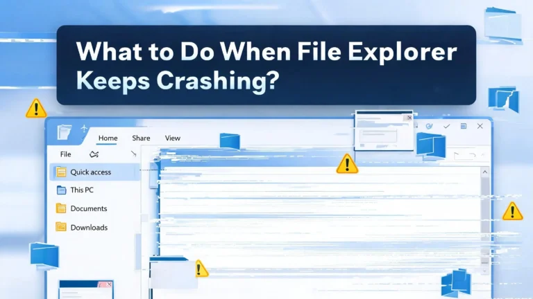 What to Do When File Explorer Keeps Crashing?