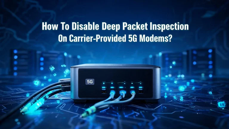 How To Disable Deep Packet Inspection On Carrier Provided 5G Modems?