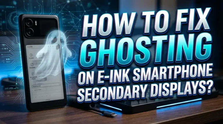 How To Fix Ghosting On E Ink Smartphone Secondary Displays?