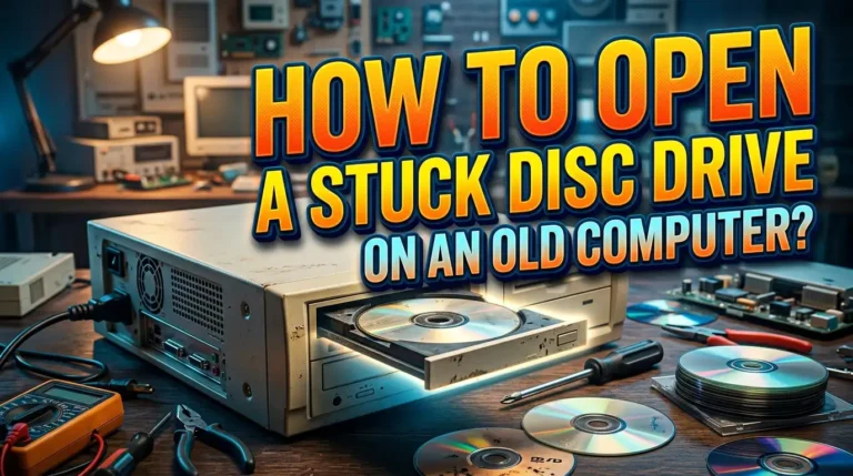 How To Open A Stuck Disc Drive On An Old Computer?