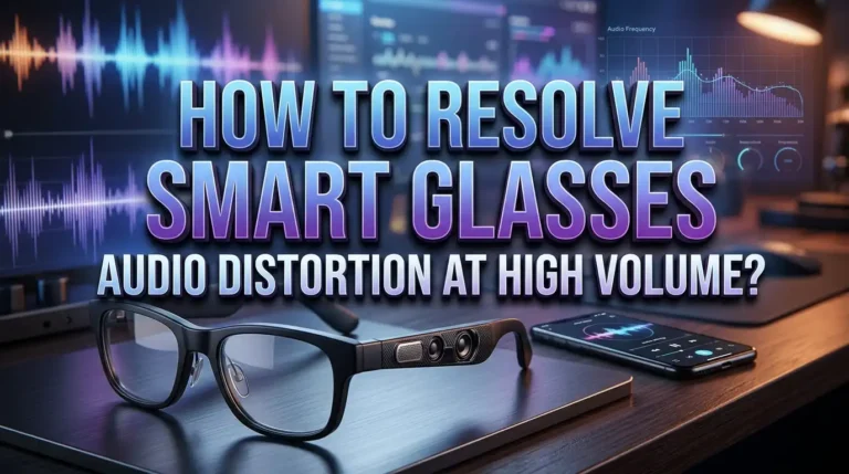 How to Resolve Smart Glasses Audio Distortion at High Volume?