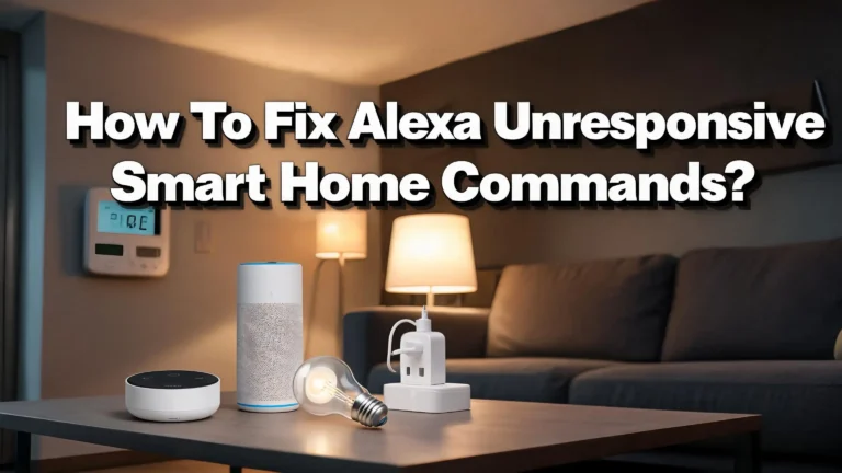 How To Fix Alexa Unresponsive Smart Home Commands?