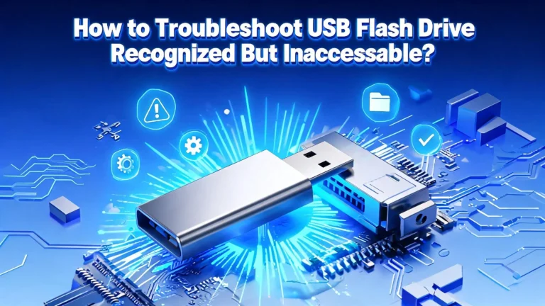 How to Troubleshoot USB Flash Drive Recognized But Inaccessible?