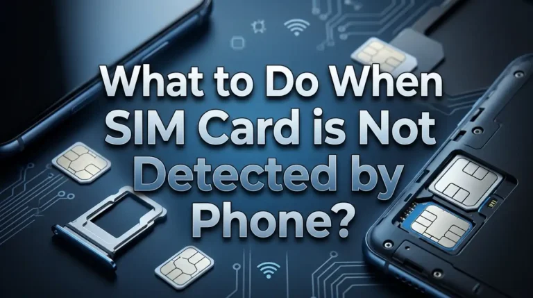 What to Do When SIM Card Is Not Detected by Phone?