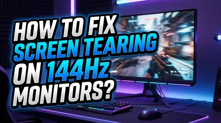 How to Fix Screen Tearing on 144Hz Gaming Monitors?