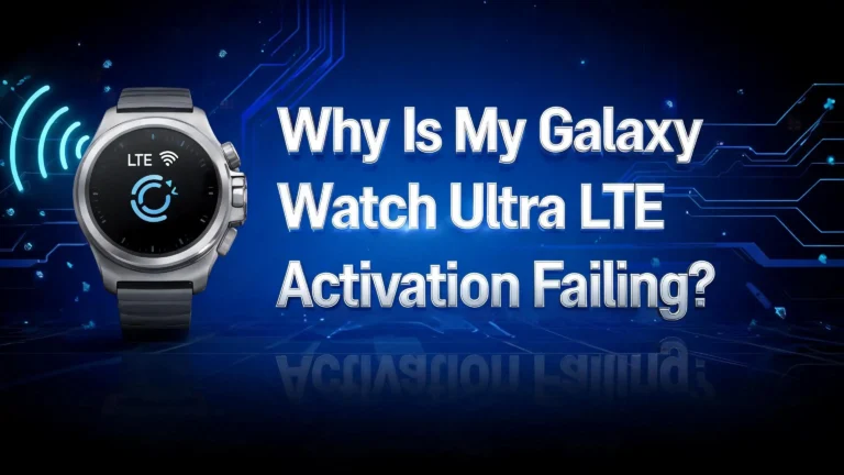 Why Is My Galaxy Watch Ultra LTE Activation Failing?
