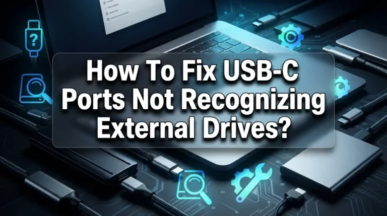 How To Fix USB-C Ports Not Recognizing External Drives?