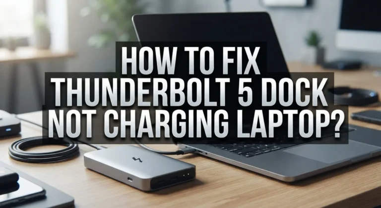 How To Fix Thunderbolt 5 Dock Not Charging Laptop?