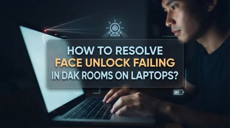 How To Fix Face Unlock Failing In Dark Rooms On Laptops?