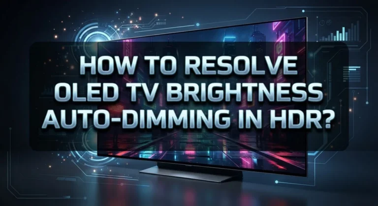 How To Resolve OLED TV Brightness Auto-Dimming In HDR?