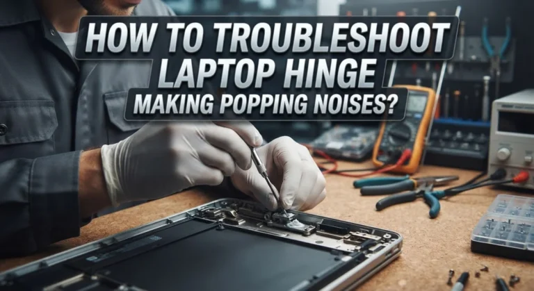 How To Troubleshoot Laptop Hinge Making Popping Noises?